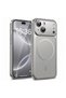 حافظة متوافقة مع هاتف Apple iPhone 15، غطاء تحويلي ذو مظهر iPhone 18 Pro باللون الفضي