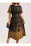 Rochie midi, mix culori - 3