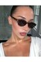 Karlo Leopard Women's Men's Sunglasses Oval Cat Eye Black 52 Ekartman Gold Detailed (New Season)
