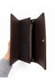 Stylish Design Wallet with Zippered Coin Compartment, Card Holder and Phone Compartment, Brown - 6