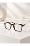 Milo Unisex Women's Men's Rectangular Square Bone Blue Light Protected Blue Block New Season Transparent Glasses - 2