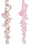 Christmas Ornament Ice Pendant Glittery 2-Pack Pink 17 Cm. - 2
