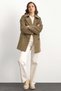 Apolet Detailed Oversize Short Coat Vison Melanj 3149 - 3