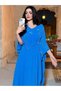 Rochie maxi, albastru - 6