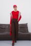 Women's Comfortable Fit Pants with Elastic Waist and Pockets - 8