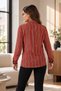 Women's Tile Long Sleeve Striped Shirt Arm-20K001026 - 2