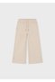 Girl's Wide Leg Sweatpants Beige 4518