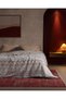 Glow Double Cotton Jacquard Blanket - Blue