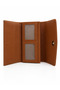 Stylish Design Wallet with Zippered Coin Compartment, Card Holder and Phone Compartment, Matte Brown - 5