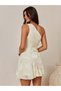 Rochie mini, bej - 5