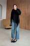 Loren Fringed Sweater Black - 2
