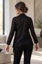 Women's Black Knitwear Loose Cardigan Arm-27K001044 - 2