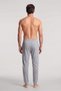 Men's Gray Ribbed Long Bottom Underwear - 2