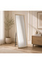 Modern Tall Standing Mirror with Wooden Frame