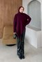 Loren Fringed Sweater Plum - 3