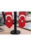 3D-Printed Turkish Flag Decoration with Desktop Stand—Office and Desk Ornament HB006 - 2