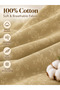 Bedsheet Set, Beige Floral Pattern, 100% Cotton, 95 GSM - 5