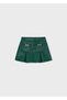 Girl's Leather Skirt Emerald Green 4904 - 2