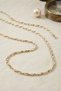 Brass Gold Color Twist Model Women's Necklace
