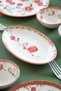 Gülizar 16 Piece Porcelain Breakfast Set for 6 People - 5