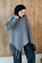 Loren Fringed Sweater Gray