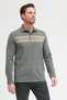 Men's Polo Neck Long Sleeve Sweatshirt - 5