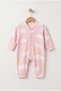Cloud Patterned Baby Girl Romper 3-6-9 Months 100% Cotton