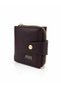 Women's Compact Card Holder and Wallet with Zippered Coin Compartment S-2010 Brown - 2