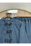 Baharbanu Tunic Long Trousers Denim Set-Ml1027 Blue - 3