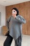 Loren Fringed Sweater Gray - 2
