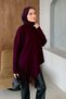 Loren Fringed Sweater Plum