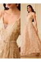 Rochie de ocazie, auriu - 7