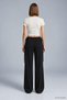 Side-Tie Slim Elastic Pants 8426A Black - 3