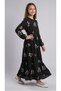 Girl's Appliqued Maxi Dress, Special Occasion Belted Full Hijab Dress, Ages 11-14