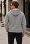 Men's Relaxed Fit 3 Thread Winter Fleece Lined Double Pocket Zipper Hooded Sweatshirt - 4