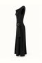 Degaje Collar Black Suede Dress with Accessories - 3