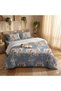 3 Pieces Flat Bedsheet Set with Floral Pattern King Size Bed Pillow Cover Set with 1 Bedsheet, 2 Pillow Cover Bedding Set King (U.K. Standard)) (Dark Gray Pink Floral., King (U.K. Standard)) - 6
