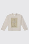 Baby Girl Long Sleeve Ecru T-Shirt
