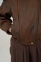 Kristo Zippered Brown Suede Jacket - 8