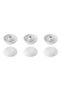 6-piece diffusers set, for vacuum food storage containers, plastic, "Cube" -