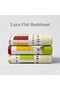 Luxury 3-Piece Cannon Cotton Bedsheet King Size (270x250 cm) – 200 Thread Count Flat Sheet with 2 Pillow Covers, Soft Breathable 3-Piece Bedding Set (Orange, King (U.K. Standard)) - 4