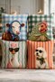 Pop-Art Scarf Colorful Animal Patterned 4-Piece Throw Pillow Cover Set 43X43 cm Double-Sided Printed Suede - 2