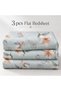 Luxury 3-Piece Cannon Cotton Bedsheet King Size (270x250 cm) – 200 Thread Count Flat Sheet with 2 Pillow Covers, Soft Breathable 3-Piece Bedding Set King Size (Turquoise, King (U.K. Standard)) - 4