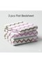 Luxury 3-Piece Cannon Cotton Bedsheet King Size (270x250 cm) – 200 Thread Count Flat Sheet with 2 Pillow Covers, Soft Breathable 3-Piece Bedding Set (Pink, King (U.K. Standard)) - 4