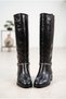 Women's Metal Ring Detailed Short Heeled Daily Long Boots - 2