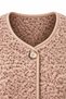 4978 Women's Pocketed Buttoned Soft Textured Fleece Vest Beige - 3