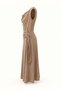 Degaje Collar Stone Suede Dress with Accessories - 3