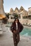 Premium Shawl Collar Faux Fur Jacket - 4