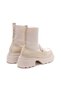 Knitwear Socks Chunky Sole Women's Boots - Thick Sole Bootie with Loafer Detail - 3