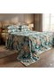 Luxury King Size Bedding Set 3-Piece | Digital Floral Bedsheet | Wrinkle-Free & Easy Care and 1 Flat Bedsheet & 2 Pillow Covers. King (U.K. Standard)) (Turquoise Floral, King (U.K. Standard))